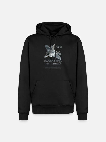 F22 2 - 2102 - Men’s Premium Organic Hoodie - black