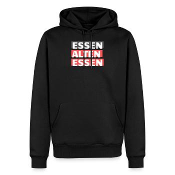 Essen Altenessen Deutschland NRW Ruhrgebiet - Männer Premium Bio Hoodie - Schwarz - Vorne - Nico (187cm)