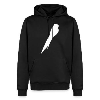 Bird Falcon Blackbird Thrush Sparrow Buzzard Raven - Men’s Premium Organic Hoodie - black - Front - Nico (187cm)