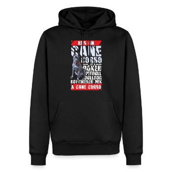 Cane Corso Confondant race de chien - Sweat à capuche Premium bio Homme - noir - Devant - Nico (187cm)
