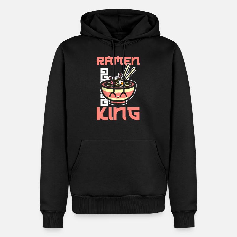 Ramen King - Männer Premium Bio Hoodie - Schwarz