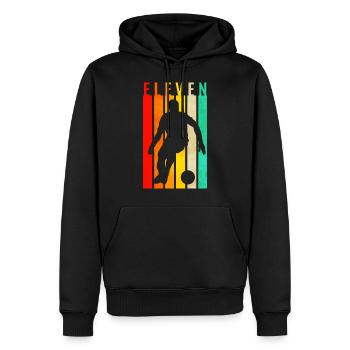 Fußball 11 Spieler - 11 Geburtstag Geschenk - Männer Premium Bio Hoodie - Schwarz - Vorne - Nico (187cm)