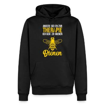 Bienen Therapie Honig Bienenzucht Imkern Imker - Männer Premium Bio Hoodie - Schwarz - Vorne - Nico (187cm)