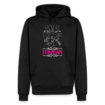 Mütter Tochter Töchter Prinzessin pink - Männer Premium Bio Hoodie - Schwarz - Vorne - Nico (187cm)