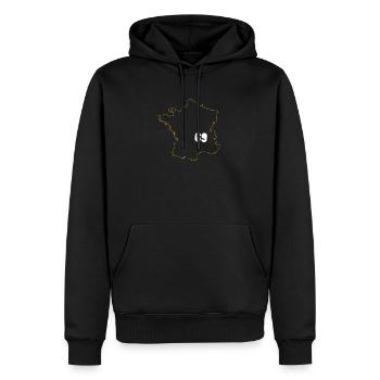 Lyon 69 Souvenir 69 France Frankreich - Männer Premium Bio Hoodie - Schwarz - Vorne - Nico (187cm)