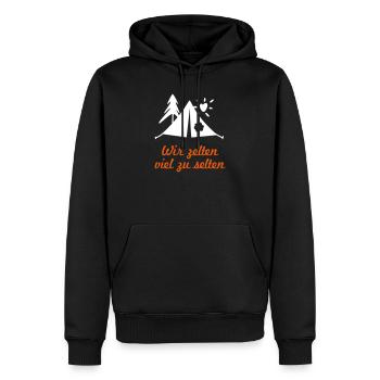 Zelten coole lustige Sprüche Camping Ferien Sommer - Männer Premium Bio Hoodie - Schwarz - Vorne - Nico (187cm)