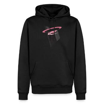 Floating of modernity - Men’s Premium Organic Hoodie - black - Front - Nico (187cm)
