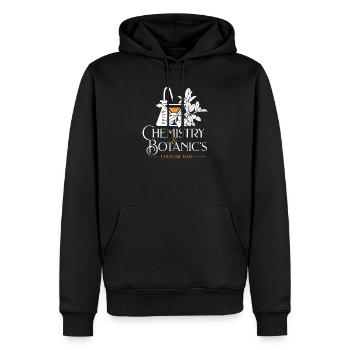 Chemistry and Botanic's Logo - Sweat à capuche Premium bio Homme - noir - Devant - Nico (187cm)
