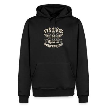 2008_Jahrgang_geboren_Geburtstag_Geschenk - Sweat à capuche Premium bio Homme - noir - Devant - Nico (187cm)