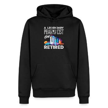Apotheker Pharmazeutisch-technischer - Männer Premium Bio Hoodie - Schwarz - Vorne - Nico (187cm)