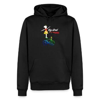 Kunstrad, Kunstradfahren, Hallenradsport - Männer Premium Bio Hoodie - Schwarz - Vorne - Nico (187cm)