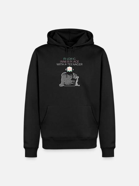 Paix intérieure avec un adolescent - Sweat à capuche Premium bio Homme - noir