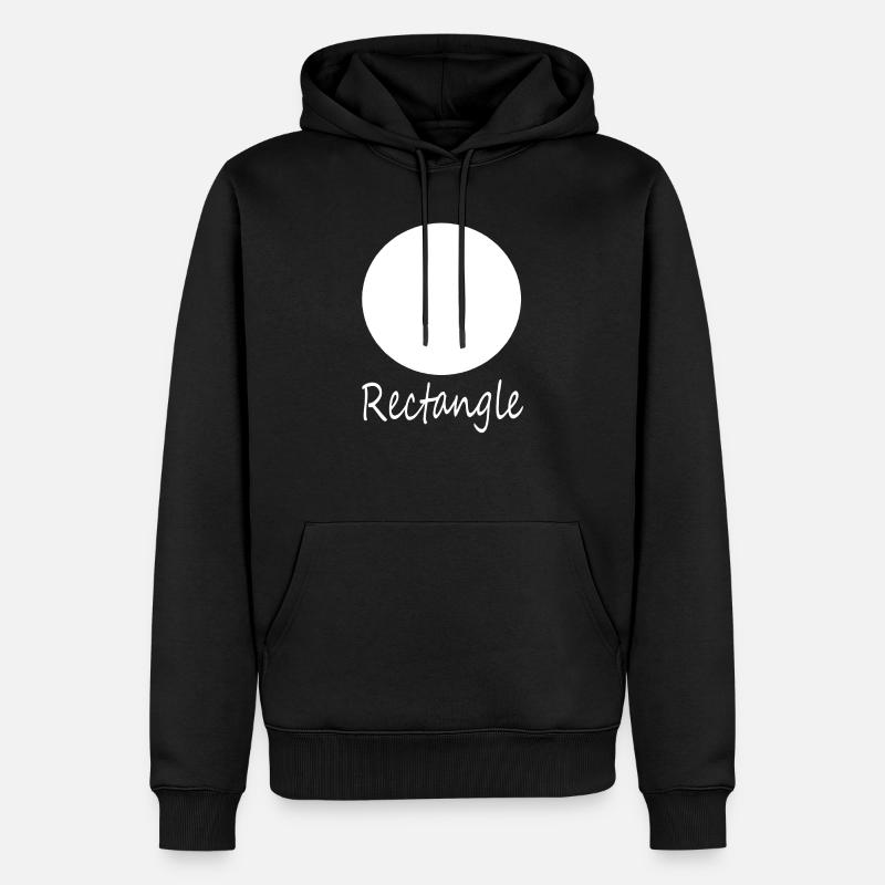 Wrong Rectangle Shape - Men’s Premium Organic Hoodie - black
