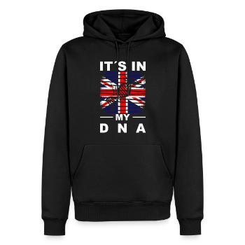 Großbritannien Flagge Union Jack Fahne London UK - Männer Premium Bio Hoodie - Schwarz - Vorne - Nico (187cm)