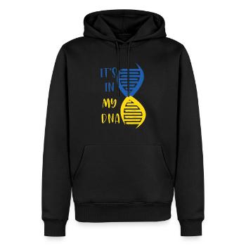 Its In My DNA - Männer Premium Bio Hoodie - Schwarz - Vorne - Nico (187cm)