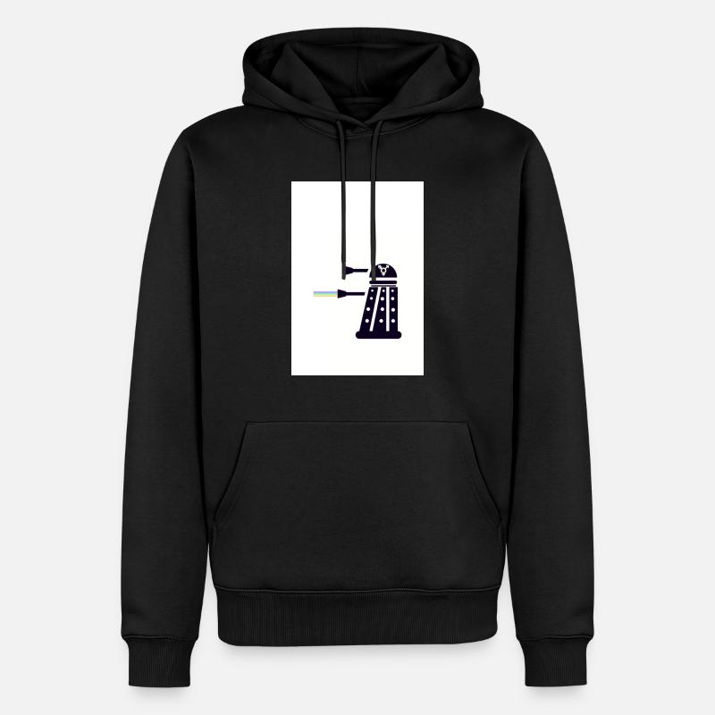Dr. Sci Fi Roboter Stolz - Männer Premium Bio Hoodie - Schwarz