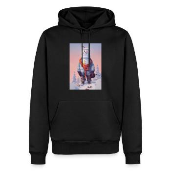 Schneeman Christmas - Men’s Premium Organic Hoodie - black - Front - Nico (187cm)