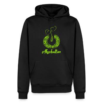 Abschalten Pflanzenfreund Pflanze - Männer Premium Bio Hoodie - Schwarz - Vorne - Nico (187cm)