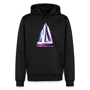 Segler Segelschiff Segeln Segelboot Segelsport - Männer Premium Bio Hoodie - Schwarz - Vorne - Nico (187cm)
