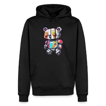 Robot Animal / AI / Mechanized Animals / Comic - Men’s Premium Organic Hoodie - black - Front - Nico (187cm)