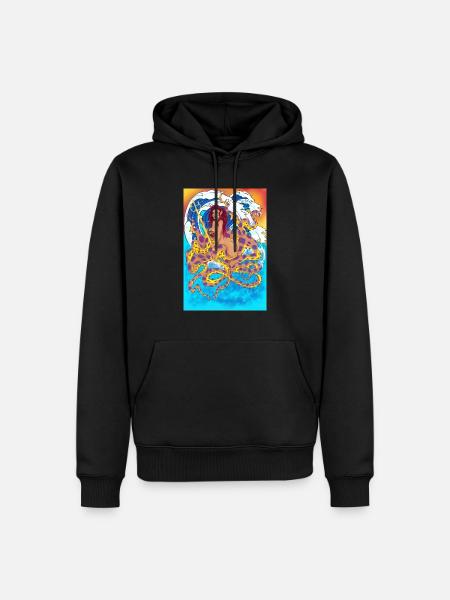 Octomermaid2 - Men’s Premium Organic Hoodie - black