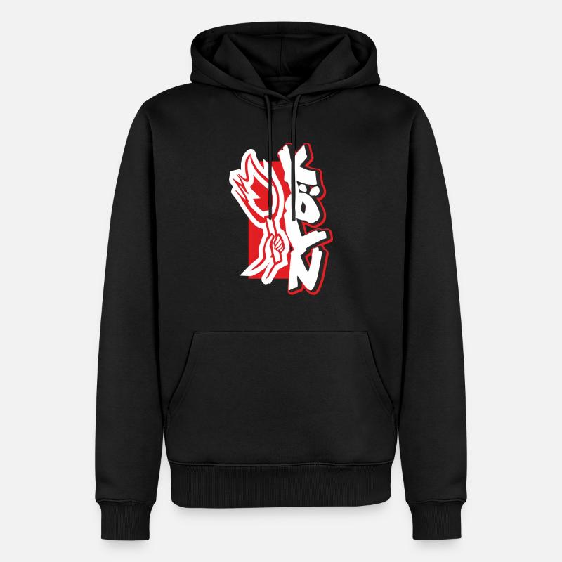 Köln Pyro - Männer Premium Bio Hoodie - Schwarz