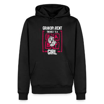 Grand-parent pense que c’est une fille Genre Révéler Drôle - Sweat à capuche Premium bio Homme - noir - Devant - Nico (187cm)