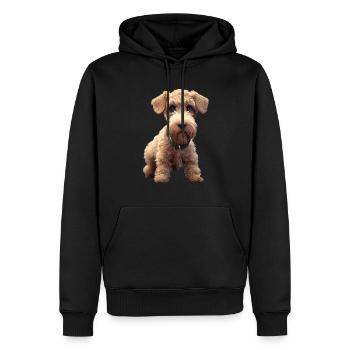 Airedale Terrier Hund - Airedale Terrier - Männer Premium Bio Hoodie - Schwarz - Vorne - Nico (187cm)