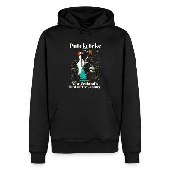 Puteketeke New Zealand's Bird of the Century - Männer Premium Bio Hoodie - Schwarz - Vorne - Nico (187cm)