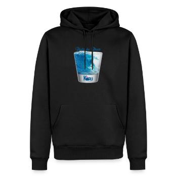Straße des Karu-Rums - Männer Premium Bio Hoodie - Schwarz - Vorne - Nico (187cm)