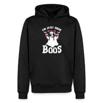 Skull Horror Halloween Cadeau - Sweat à capuche Premium bio Homme - noir - Devant - Nico (187cm)