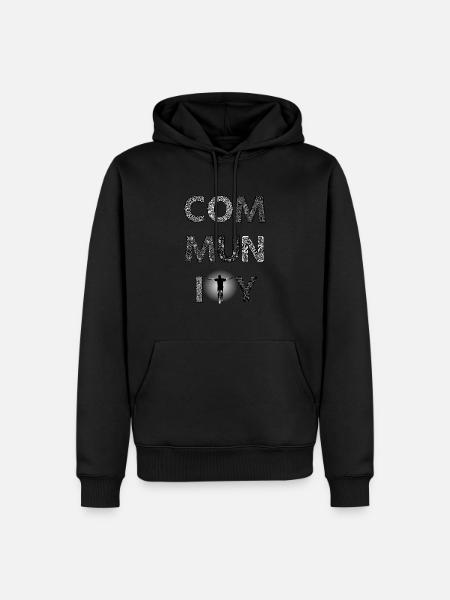Community Unicycle first edition - Sweat à capuche Premium bio Homme - noir