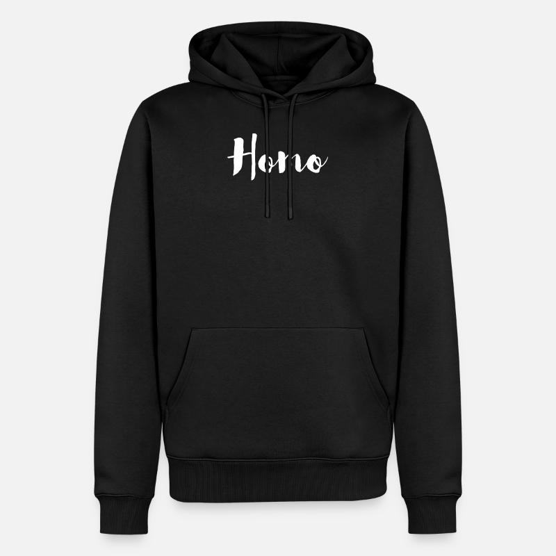 Homo - Sweat à capuche Premium bio Homme - noir