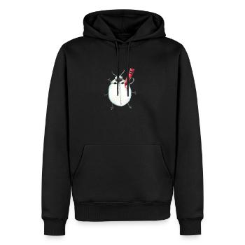 asiatischer Marienkäfer - Männer Premium Bio Hoodie - Schwarz - Vorne - Nico (187cm)