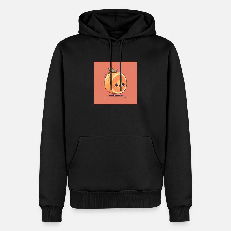 Cute grapefruit - Cutefruitz - Männer Premium Bio Hoodie - Schwarz