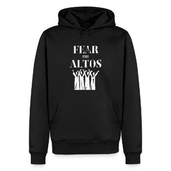 Alto Fear The Altos - Männer Premium Bio Hoodie - Schwarz - Vorne - Nico (187cm)