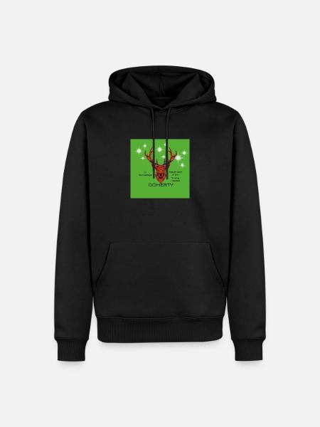 Doherty - Männer Premium Bio Hoodie - Schwarz