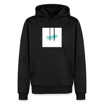 Streetwear - Sweat à capuche Premium bio Homme - noir - Devant - Nico (187cm)