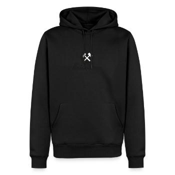 Bricoleur du dimanche - Sweat à capuche Premium bio Homme - noir - Devant - Nico (187cm)