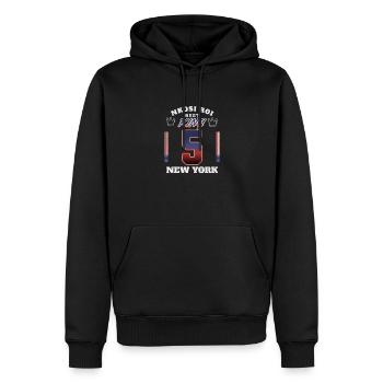 NKOSI - Sweat à capuche Premium bio Homme - noir - Devant - Nico (187cm)