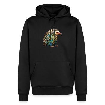 Australien - Ameisenigel - Männer Premium Bio Hoodie - Schwarz - Vorne - Nico (187cm)