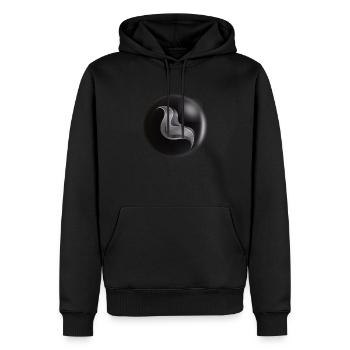 ME Black - Men’s Premium Organic Hoodie - black - Front - Nico (187cm)