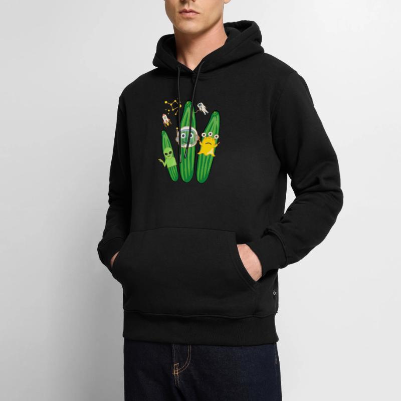 Trio de concombre,Concombre,Concombre,Concombre,Concombre,Concombre,Espace, Alien Sweat à capuche Premium bio Homme