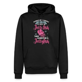 Qualle Meduse Fisch Tank Meerestiere Aquarium - Männer Premium Bio Hoodie - Schwarz - Vorne - Nico (187cm)