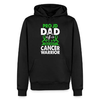 Vater Des Gallengangs Krebs Krieger Bewusstsein - Männer Premium Bio Hoodie - Schwarz - Vorne - Nico (187cm)