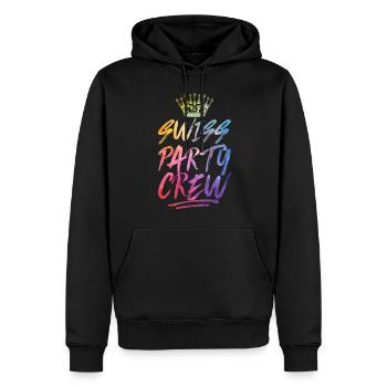 Équipe de fête suisse Bunt Schweiz - Sweat à capuche Premium bio Homme - noir - Devant - Nico (187cm)
