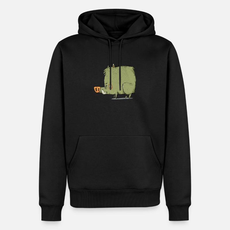 Roco - Sweat à capuche Premium bio Homme - noir