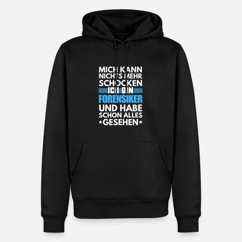 Non-shockable forensic scientist - Men’s Premium Organic Hoodie - black