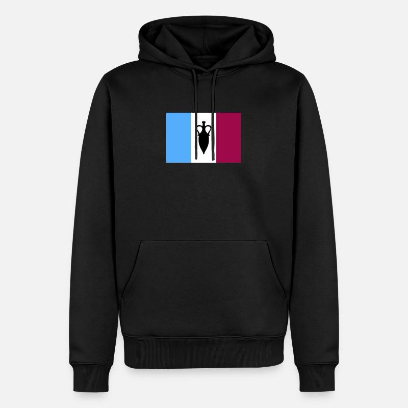 drapeaux GRD - Sweat à capuche Premium bio Homme - noir