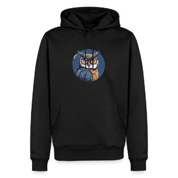 Owl Sunglasses Odd Eagle Owl - Men’s Premium Organic Hoodie - black - Front - Nico (187cm)